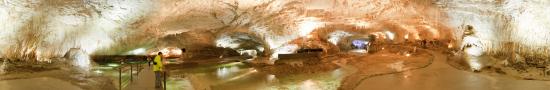 Le pont de sortie aux Grottes de Choranche