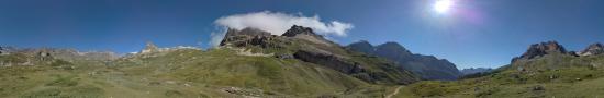 Le Prat du plan en montant au col des Muandes depuis la Vallée Etroite