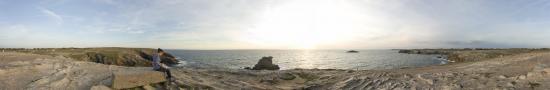 Sunset in the wild coast of Quiberon 