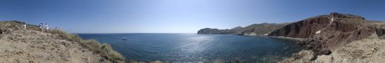 The red beach of Santorini island