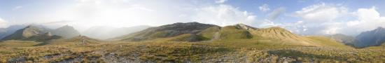 At the pass above the Croix du Bonhomme refuge (2470 m)