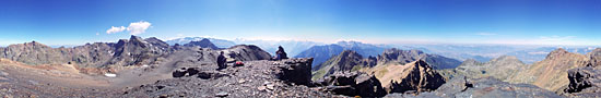 At the top of Large Lauzière