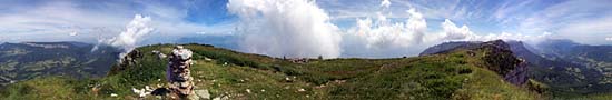 At the top of Granier Mount