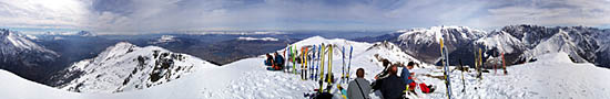 At the top of Tabor