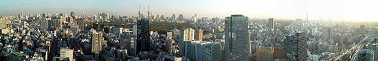 Tokyo view from Dome Hotel