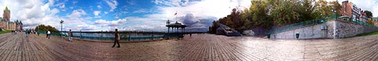 Passerelle à côté du Chateau de Frontenac