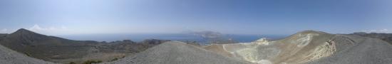 At the summit of Vulcano